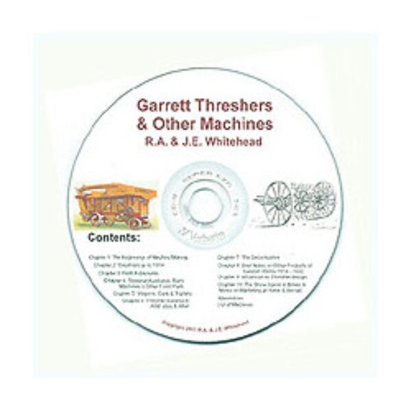 CD - Garrett Threshers & Other Machines