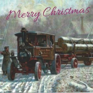 Christmas Card - Foden Steam Tractor